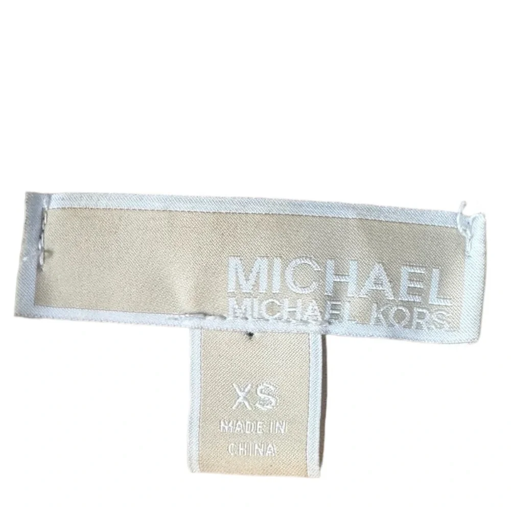 Michael Kors oversized tan wool coat with buckles, size XS